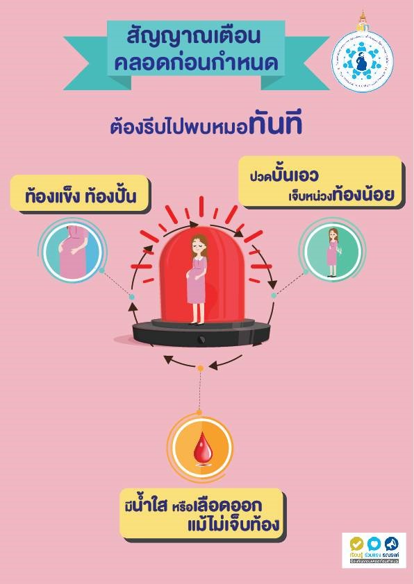 สื่อประชาสัมพันธ์การขับเคลื่อนโครงการสร้างเสริมสุขภาพเชิงรุก เพื่อลดภาวะคลอดก่อนกำหนด