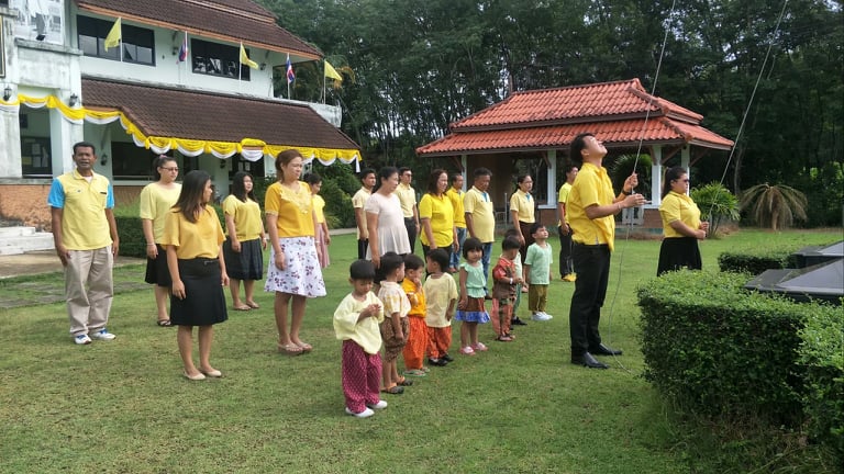 กิจกรรมปฏิบัติธรรมร่วมกับนักเรียนในพื้นทีตำบลกะลาเส